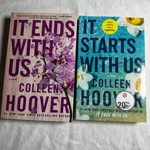Colleen Hoover Book Set: It Ends With Us & It Begins With Us NEW
